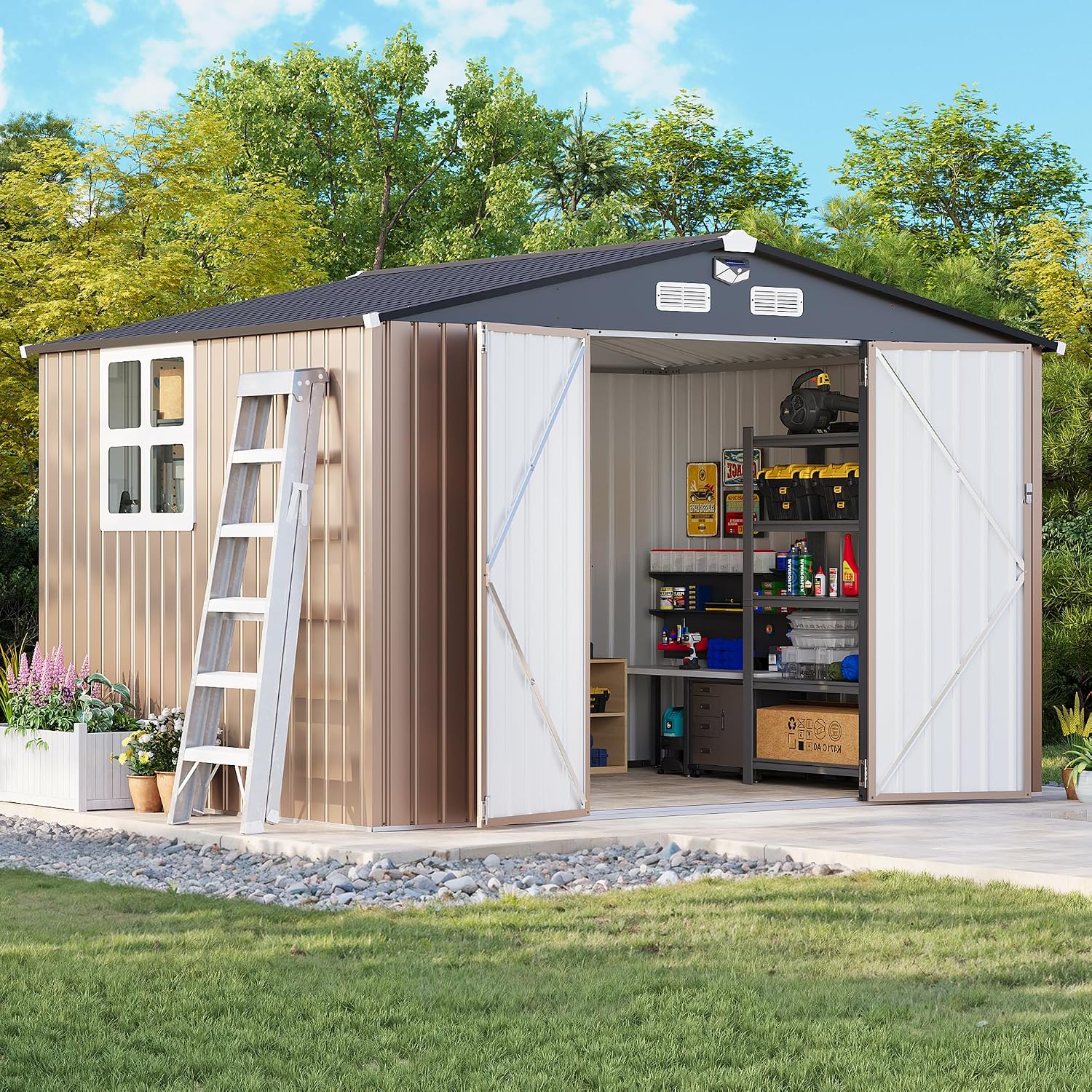 Power Tools Windows 10 - Brown 10 × 8 FT Metal