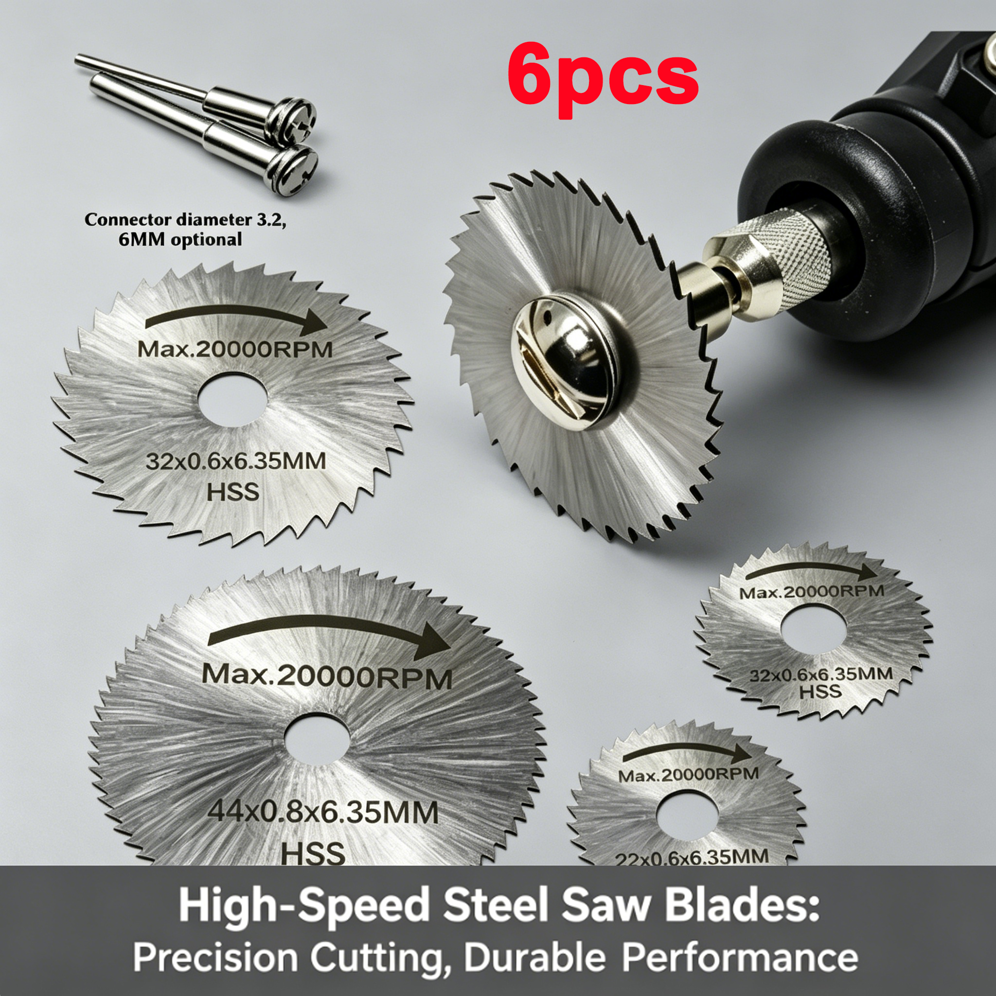 Power Tools Parts - High Speed Steel Saw Disc 6Pcs