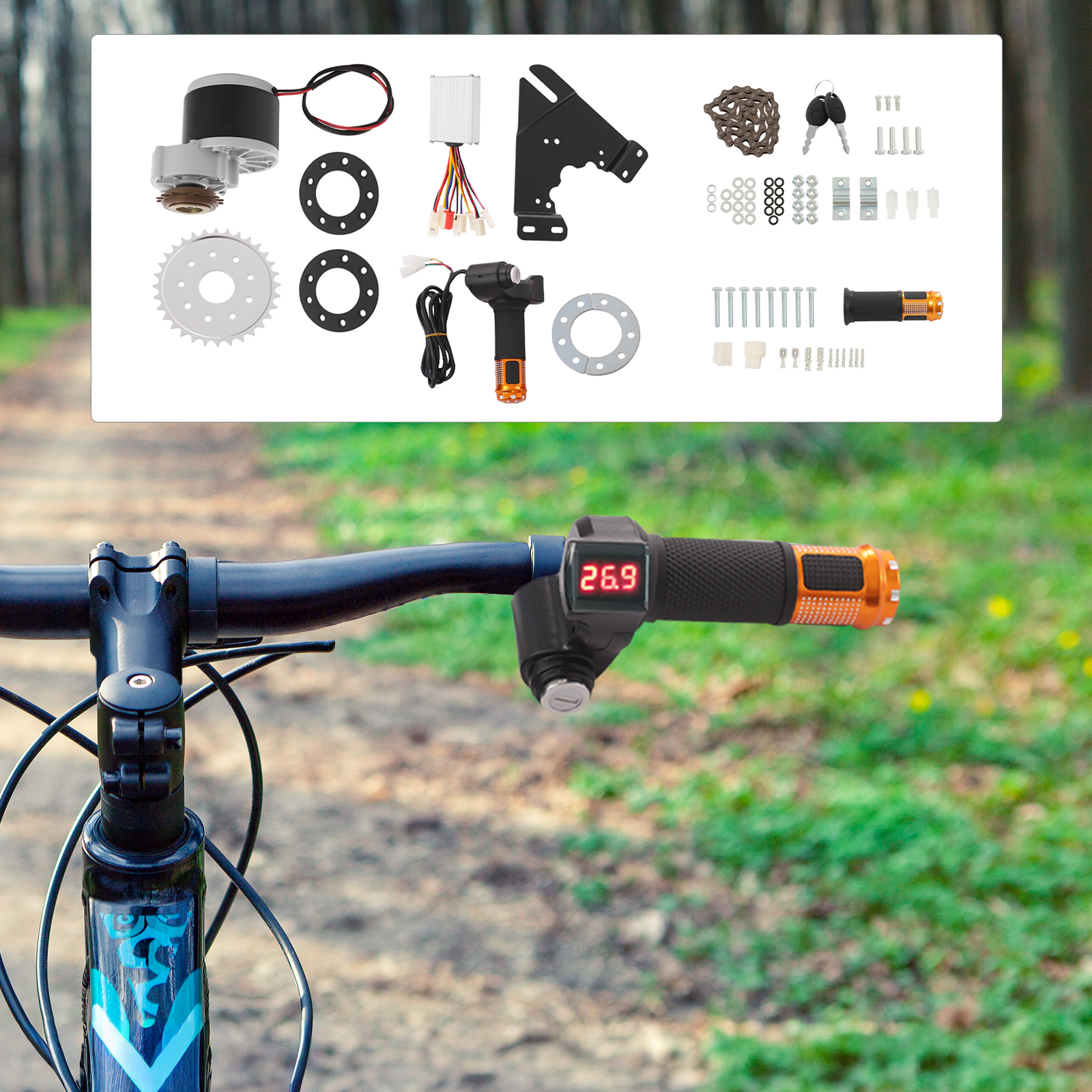 Kit Power Tools - 24V 250W Electric Bike Conversion Kit,
