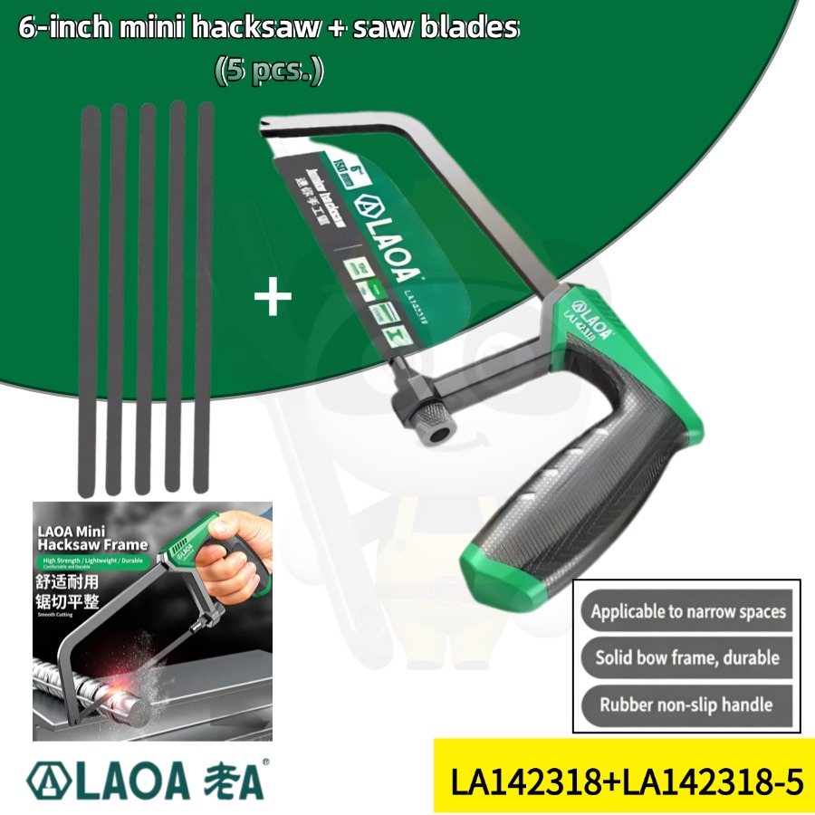 Oscillating Multi Tool - LAOA 6Inch Mini Hand Hacksaw With