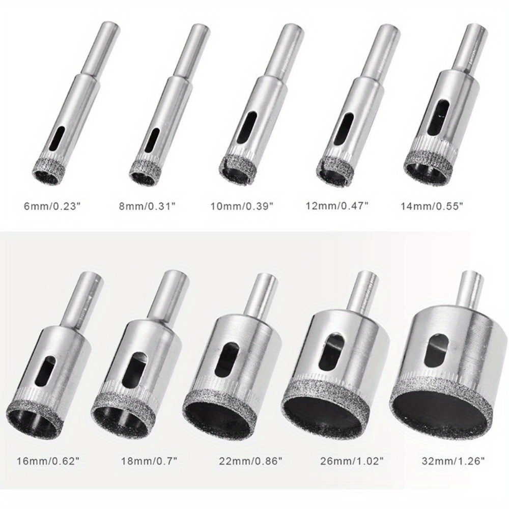 10 Piece Diamond Coated Drill  – Kit Power Tools Bewertung und Preis