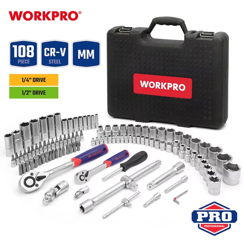 108pcs Professional Mechanics  – Kit Power Tools Bewertung und Preis