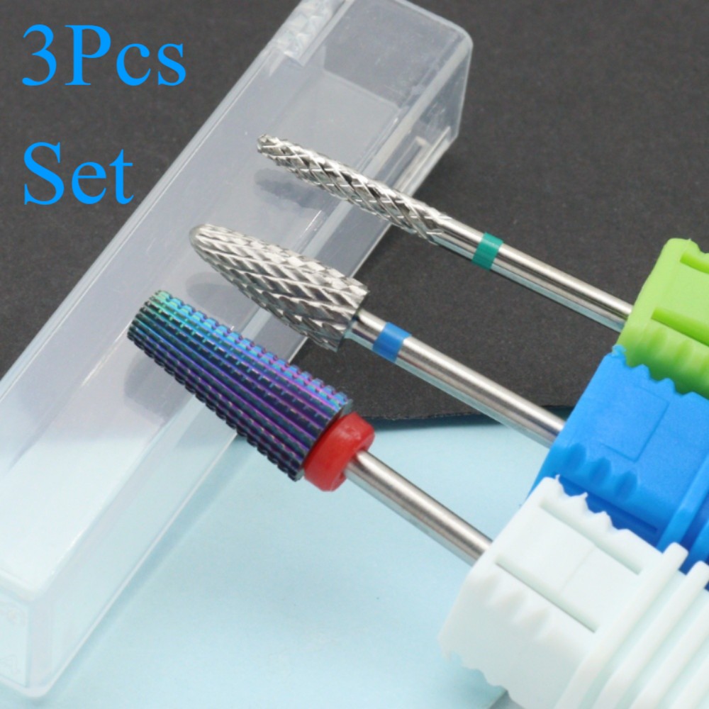 3Pcs Colorful Nail Drill Bits  – Power Tools Total Bewertung und Preis