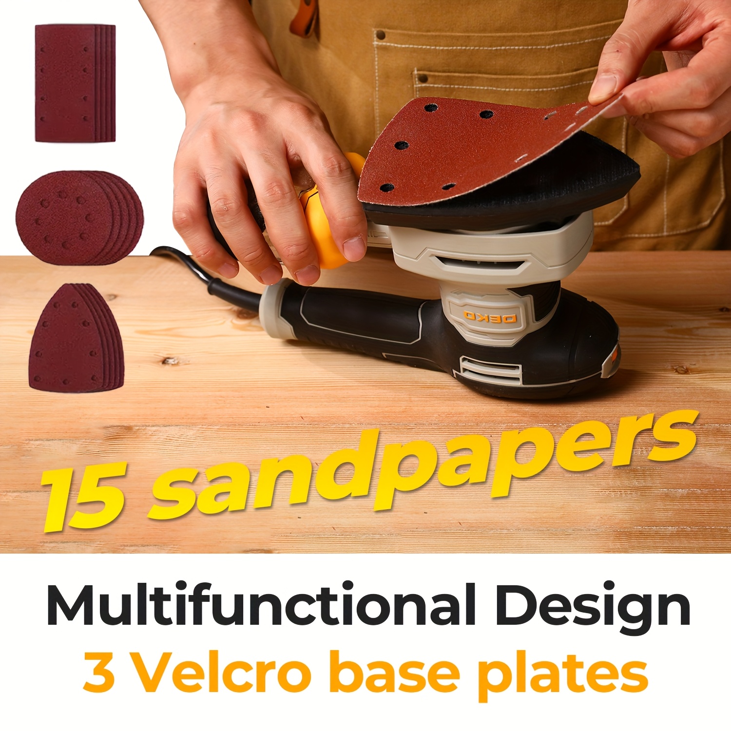 3-in-1 Electric Sander — 300W, – Random Orbital Sander Bewertung und Preis